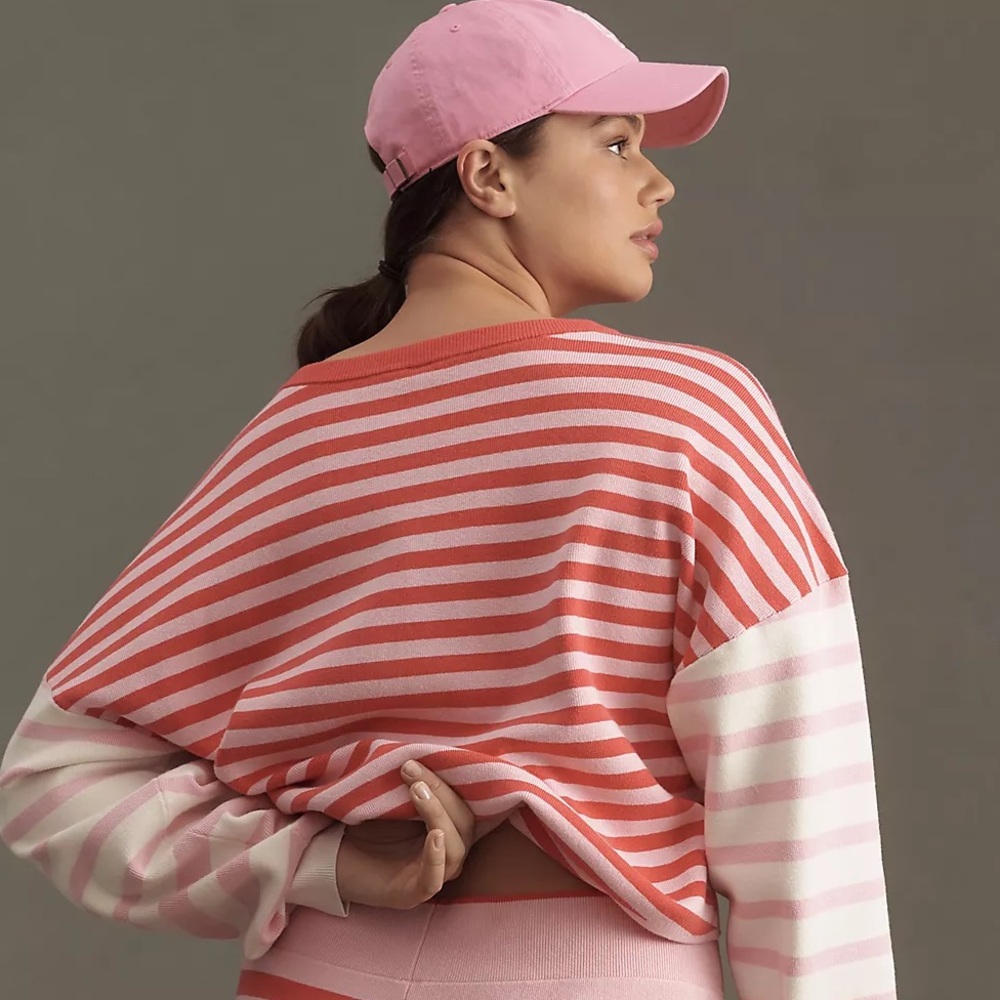 DAILY PRACTICE BY ANTHROPOLOGIE STRIPED SWEATER